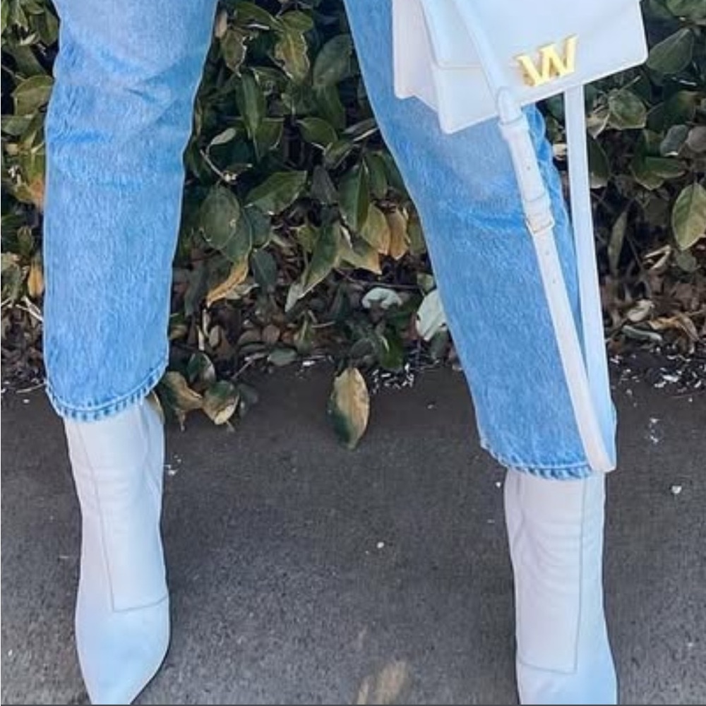 RAYE White Ankle Boots